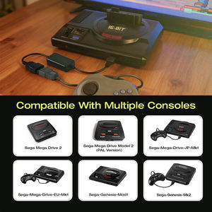 Convertidor de controlador SS a MD para consola de juegos <span class=keywords><strong>SEGA</strong></span> <span class=keywords><strong>Mega</strong></span> <span class=keywords><strong>Drive</strong></span>/Genesis, compatible con modo de disparo rápido, interruptor de <span class=keywords><strong>3</strong></span> botones/6 botones - Product Image 3