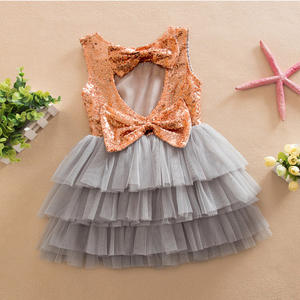 Vestido de Niña Estilo Nuevo, Vestidos de Tutú para Niñas Pequeñas, Ropa Infantil Linda con Lazo - Product Image 5