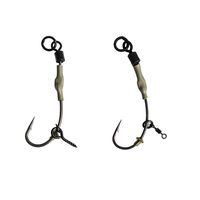 Kit de pêche à la mouche RYOBI 3 pièces Spinner Rig Ronnie Rig pour la pêche en rivière, hameçons barbelés en acier allié HBH super résistants, accessoires pour la pêche à la carpe