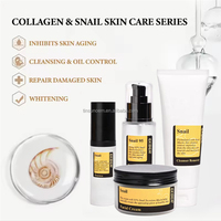 Kit de Soins Visage Anti-âge au Collagène et à la Bave d'Escargot : Nettoyant, Sérum et Crème Hydratante – Meilleures Ventes