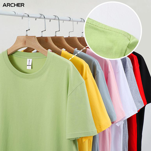 T-shirt in cotone 100% di alta qualità 180g prezzo di fabbrica Unisex <span class=keywords><strong>Logo</strong></span> personalizzato stampa modello solido per gli uomini e le donne - Product Image 3