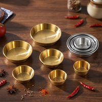 Ensemble de bols à sauce ronds en acier inoxydable, 5-15 cm, 8 tailles, ramequins en métal, coupelles pour ketchup, moutarde, soja, sushi, banchan, apéritif
