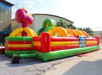 Parc d'attractions gonflable pour jeunes enfants : toboggan, jeux de saut, structure d'escalade, parcours de jeux, aire de jeux combinée, piste de jeux, pour l'extérieur, à décorer, avec distributeur de friandises