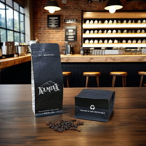 AT PACK-ROASTERSカスタム12オンスコーヒーバッグバルブとジッパー付きBolsa De Cafe 250g 1kgコーヒー豆バッグドリップコーヒーフィルターバッグ - Product Image 1