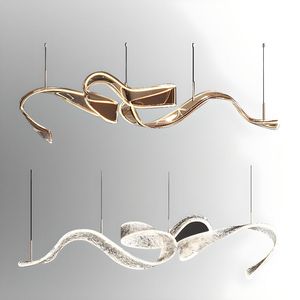 Hiện đại thủy tinh ánh sáng lịch thi đấu trên bếp đảo tuyến tính polymethyl methacrylate (PMMA) dẫn đèn chùm đèn cho dân cư sử dụng - Product Image 1