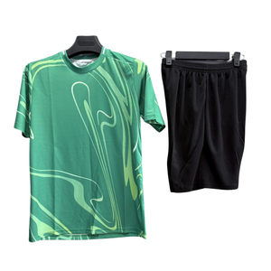 Jersey Sepak Bola Custom Pakaian Olahraga Kaos Sepak Bola Bahan Mesh Bernapas Musim Panas 100% Poliester - Product Image 2