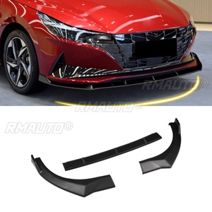 <b>Car</b> Front Bumper Lip Splitter <b>Diffuser</b> Spoiler Bumper Guard Body Kit For Hyundai Elantra 2021 7th Gen <b>Car</b> Accessories - Product Image 2