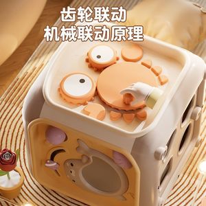 Grand tambour à main hexagonal pour bébé de 0 à 1 an, 3 mois, 6 mois, tambour musical éducatif multifonctionnel pour bébé - Product Image 2