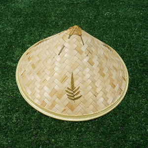 Factory Price Customizable Bamboo <b>Straw</b> <b>Hat</b> - Wide Brim Conical <b>Hat</b> with Logo Printing for Wholesale - Product Image 2