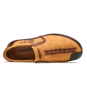 Mocassini da uomo scarpe da guida Gommino Penny ballerine in microfibra in pelle antiscivolo su fatti a mano Oversize grandi taglie forti - Product Image 4