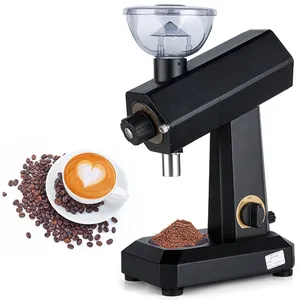 新设计的商用自动咖啡研磨机批发商用锥形毛刺咖啡研磨机越南黑电