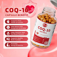 Capsules de Coenzyme Q10 Cq10, 120 unités, complément alimentaire pour le cœur et l'énergie, extrait naturel, unisexe, vente en gros