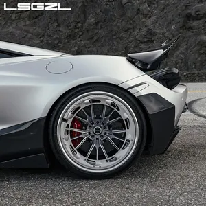 Custom Forged Car Wheel 18 19 20 21 22 24 26 Inch Wheel Grey Spokes 5x114.3 5x112 5x130 Jante For Ferrari Lamborghini Porsche