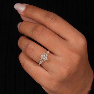factory custom wholesale price 14K Gold Plated Marquise Cut Engagement Ring for Women, Wedding Promise Cubic Zirconia CZ Band - Product Image 6