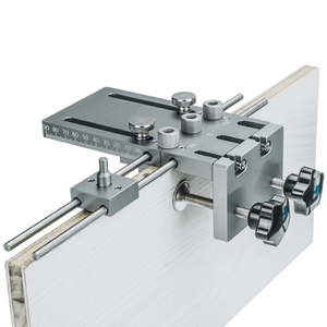 Industrial DIY Grade Durable Aluminum Alloy Hand-operated Manual Dowelling <b>Jig</b> Woodworking <b>Drill</b> Guide 3-in-1 Function OEM/ODM - Product Image 5