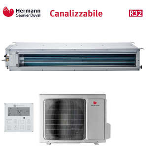 Climatizzatore Condizionatore Hermann Saunier Duval Canalizzato Canalizzabile Inverter 28000 Btu SDH19-085 IDNI R-32 Con Comando - Product Image 1