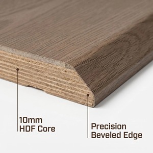 Fournisseur de <span class=keywords><strong>parquet</strong></span> en bois de chêne imperméable à grain naturel, panneau <span class=keywords><strong>stratifié</strong></span> de qualité E0, 10 mm - Product Image 5