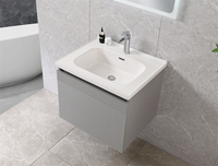 Meuble sous lavabo peint au design moderne Meuble-lavabo en MDF avec miroir à led
