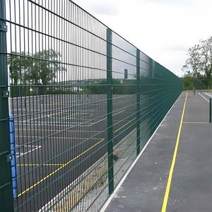 사각 등반 방지 아연 도금 용접 분말 코팅 와이어 메쉬 안전 울타리 - Product Image 4