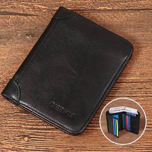 Cartera para hombre, billetera triple, estilo vintage, delgada, corta, multifunción, tarjetero, monedero masculino - Product Image 5