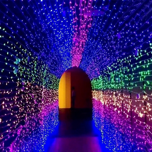 LED Christmas Tunnel Light Installation for Outdoor Festival Decoration Projects - Product Image 1