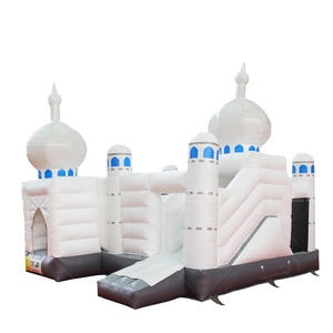 Maison de rebond de fête gonflable semi-fermée écologique personnalisée de haute qualité saut Slam thème videur 5*5*4m 3-5 capacité - Product Image 1