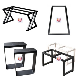 Pieds de table de bureau polis personnalisables OEM pieds de table industriels carrés en métal en fer pieds de table en métal pour la salle à manger - Product Image 6