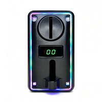 Sélecteur de pièces de monnaie S-802D avec éclairage LED coloré, accepteur de pièces de haute précision avec processeur pour machines de jeu et distributeurs automatiques