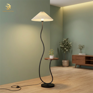 Lampadaire Minimaliste en Fer HARD LIGHTING avec Abat-jour en Papier Multicolore, Contrôle par Interrupteur, Hauteur Réglable, LED 2700K Lumière Chaude - Product Image 5