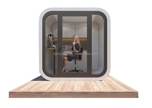 Módulo <span class=keywords><strong>de</strong></span> Oficina Exterior Personalizado, Pequeño Módulo <span class=keywords><strong>de</strong></span> Trabajo para Jardín, Resort, Oficina, Cabina Telefónica - Product Image 5