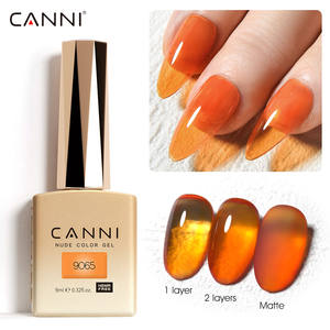 CANNI HEMA libero 9ml di smalto rosso traslucido per unghie ad alta pigmentazione colore trasparente smalto nudo naturale per unghie francese - Product Image 2