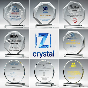 Piala Kristal Personalisasi, Plakat Penghargaan dengan Nama Terukir untuk Penghargaan Karyawan, Desain Piala Kustom - Product Image 1