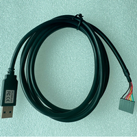 Cable convertidor USB Serial TTL-232R-3V3 UART de Utech con blindaje trenzado y revestimiento de PVC, compatible con FTDI, cable de señal TTL de 3.3V