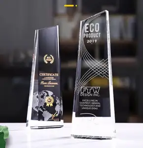 ADL K9透明水晶工艺玻璃奖杯奖励制造商定制水晶奖杯奖励牌匾