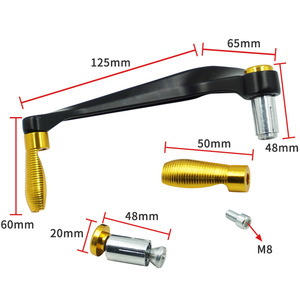 แฮนด์การ์ดกระจกบังลมหน้าป้องกันมืออุปกรณ์เสริมดัดแปลงรถมอเตอร์ไซด์ทำจากอลูมิเนียมอัลลอยด์ CNC - Product Image 3