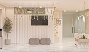 Diseño Interior Moderno para Salón de Belleza con Acabados en Mármol, Soluciones Personalizadas Integrales para Barberías y Mobiliario Comercial - Product Image 5