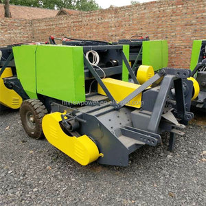 Mini-presse à balles de foin, petite presse à balles carrées, presse à foin et paille avec fonction de ramassage et de broyage, machine de collecte de tiges de paille montée sur tracteur - Product Image 4