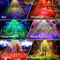 Wuzstar DC5V Mini pour éclairage de fête RG, contrôle sans fil, synchronisation musicale activée par le son, effets multi-modes pour DJ et mariages
