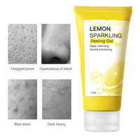 Mousse exfoliante pétillante au citron biologique à marque privée – Élimination des peaux mortes, nettoyage naturel en profondeur et doux pour adultes