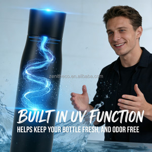 กระติกน้ำร้อนอัจฉริยะ สุญญากาศ เก็บอุณหภูมิ พร้อมไฟ UV LED ทำความสะอาดตัวเอง ทำจากสแตนเลส มีระบบเตือนดื่มน้ำผ่านแอพ - Product Image 4
