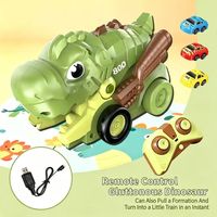 Jeu de serpent magnétique, voiture télécommandée pour enfants, jouet dinosaure télécommandé avec fonction de capture magnétique, jouet de combat interactif multijoueur