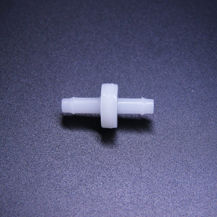 ZDVseal ZDV-CDP2 1/4 PVDF Manual One-Way Non-Return Micro Check Valve Diaphragm Structure 7.5mm Hose Barb Ozone Valve