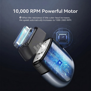 เครื่องโกนหนวดไฟฟ้าแบบพกพา IPX6 กันน้ำ ชาร์จไฟได้ ไร้สาย เครื่องโกนหนวดขนาดเล็กแบบพกพาสำหรับผู้ชาย - Product Image 2
