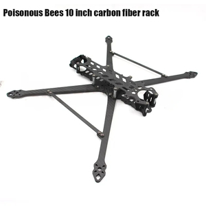 HOT Poisonous Bees 10inch Carbon Fiber Frame Suit X-Type Wheelbase 450mm Free Style Private Mold for 3110 3112 3115 Motor - Product Image 5