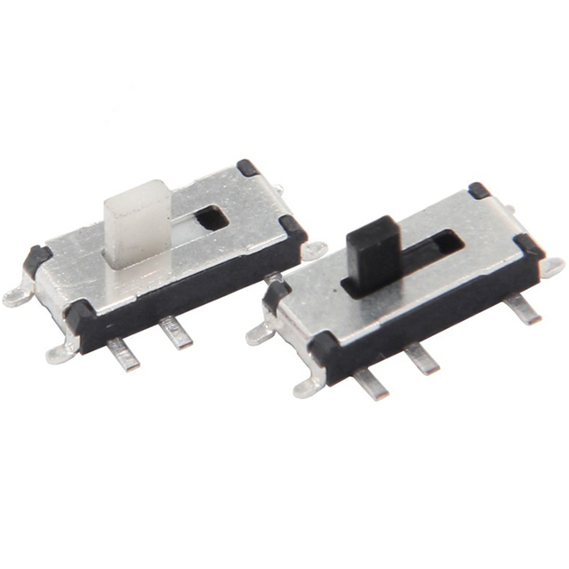MS-12C02 Miniature SMT Slide Switch SPDT Micro Slide Switch with Various Actuator Length