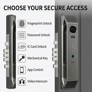 Serratura Intelligente Biometrica con Riconoscimento Facciale e Impronte Digitali, Wi-Fi Tuya Cloud, <span class=keywords><strong>Accesso</strong></span> Senza Chiave per Porte in Acciaio, Cerraduras Inteligentes - Product Image 3