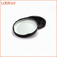 Bocaux en verre à visser avec couvercle torsadé en fer blanc, imprimés couleur personnalisée, écologiques, de qualité alimentaire, anti-enfants, étanches et anti-déversement