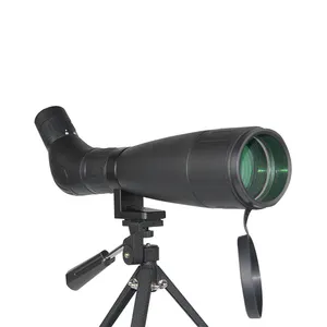 2024 60mm objective lens 20x-60x zoom spotting scope for hunting camping and bird watching