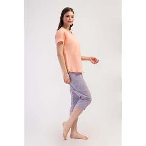 Combinaison de nuit ovale à manches courtes et col rond pour femme, taille XXL - Product Image 3