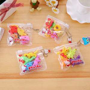 Tas ritsleting kue buah hewan penghapus Natal penghapus hadiah sekolah pelajar 760 - Product Image 4